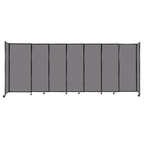 StraightWall Sliding Portable Partition 15'6" x 6' Slate Fabric